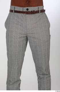 Kavan brown belt casual dressed grey trousers thigh 0001.jpg